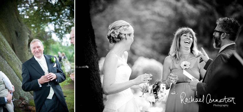 Professional photograph of the front of Belvoir Castle on a wedding day