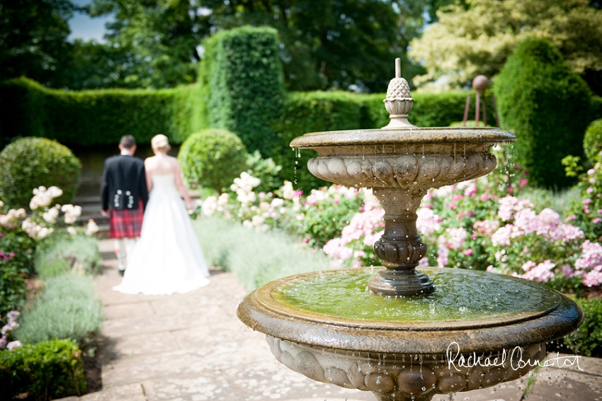 Professional photograph of the front of Belvoir Castle on a wedding day