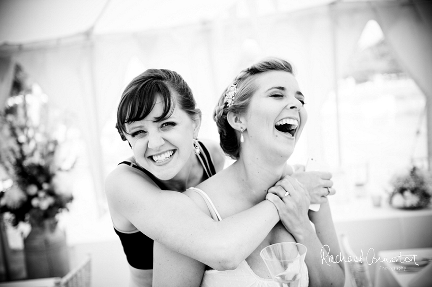 Professional photograph of wedding bunting outside wedding marquee