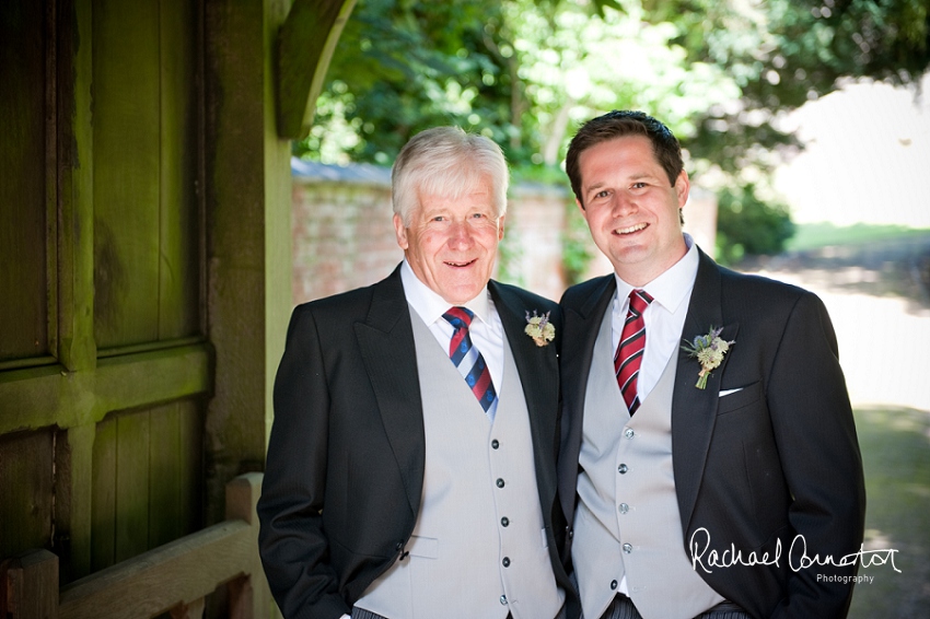 Professional photograph of wedding bunting outside wedding marquee