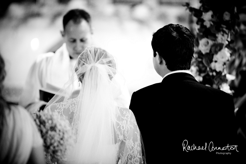 Professional photograph of wedding bunting outside wedding marquee