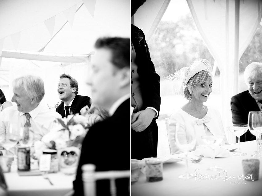 Professional photograph of wedding bunting outside wedding marquee