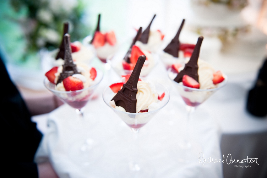 Professional photograph of wedding bunting outside wedding marquee