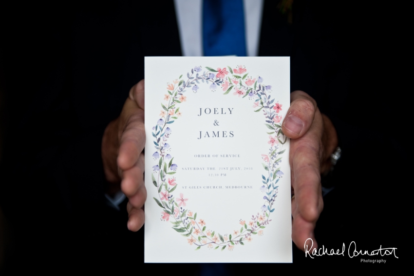 Professional colour photograph of Joely and James' wedding at Medbourne by Rachael Connerton Photography