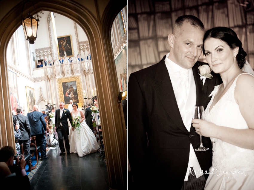 Professional colour photograph of Lauren and Michael's Belvoir Castle wedding by Rachael Connerton Photography