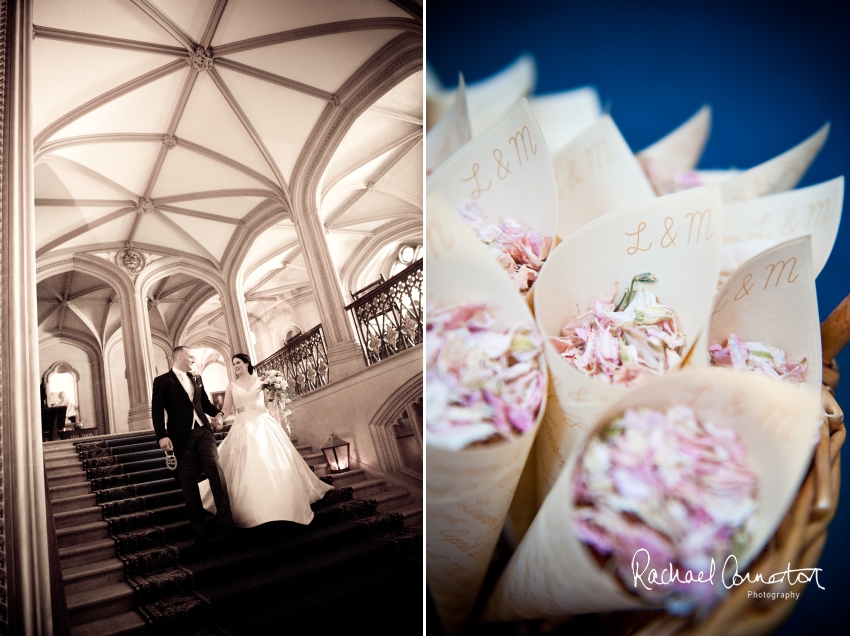 Professional colour photograph of Lauren and Michael's Belvoir Castle wedding by Rachael Connerton Photography