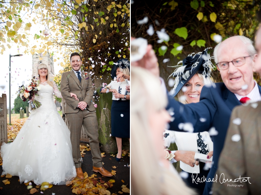 Professional colour photograph of Katie and Karl's wedding at Weston Hall by Rachael Connerton Photography