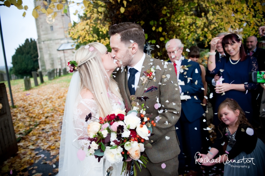 Professional colour photograph of Katie and Karl's wedding at Weston Hall by Rachael Connerton Photography