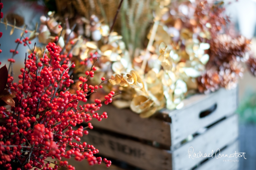 Professional colour photograph of Christmas Wreath making with Sophie's Flower Co at Chequers Inn, Woolsthorpe by Rachael Connerton Photography