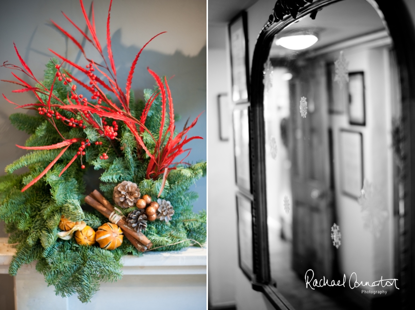 Professional colour photograph of Christmas Wreath making with Sophie's Flower Co at Chequers Inn, Woolsthorpe by Rachael Connerton Photography