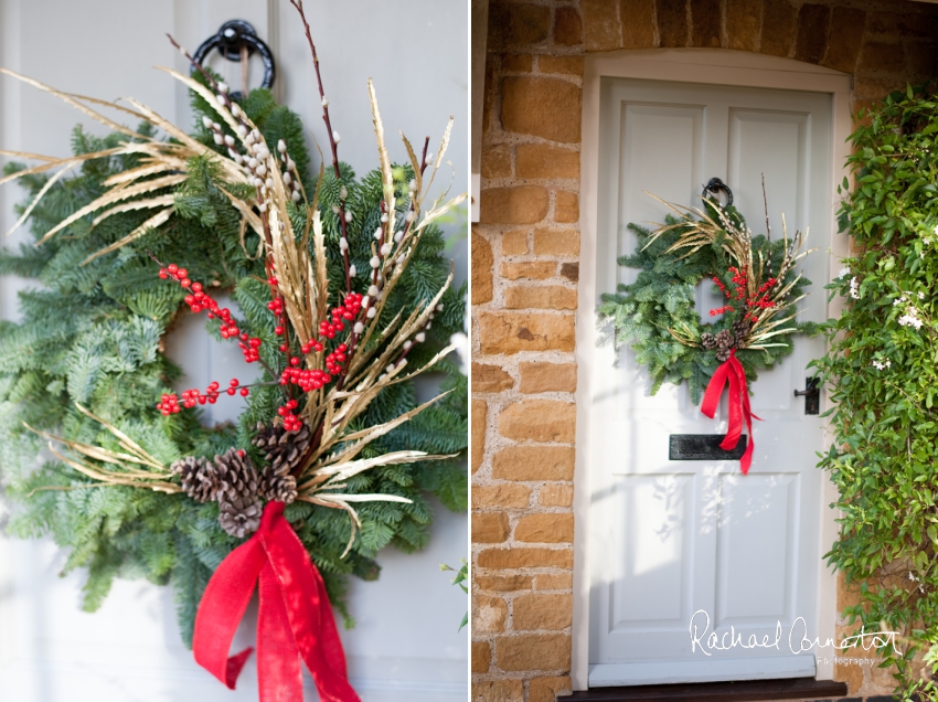 Professional colour photograph of Christmas Wreath making with Sophie's Flower Co at Chequers Inn, Woolsthorpe by Rachael Connerton Photography