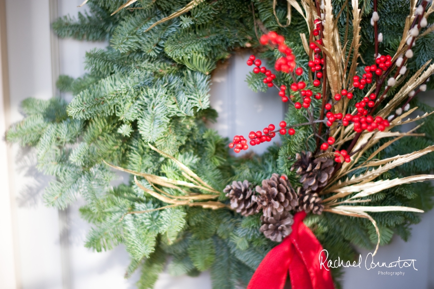 Professional colour photograph of Christmas Wreath making with Sophie's Flower Co at Chequers Inn, Woolsthorpe by Rachael Connerton Photography