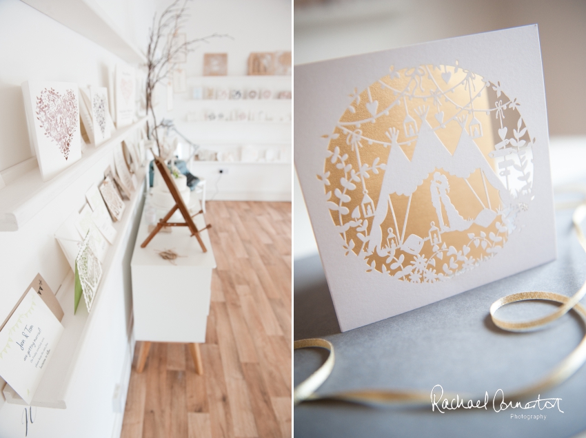 Professional colour photograph of Hummingbird cards' wedding stationery creative business shoot by Rachael Connerton Photography