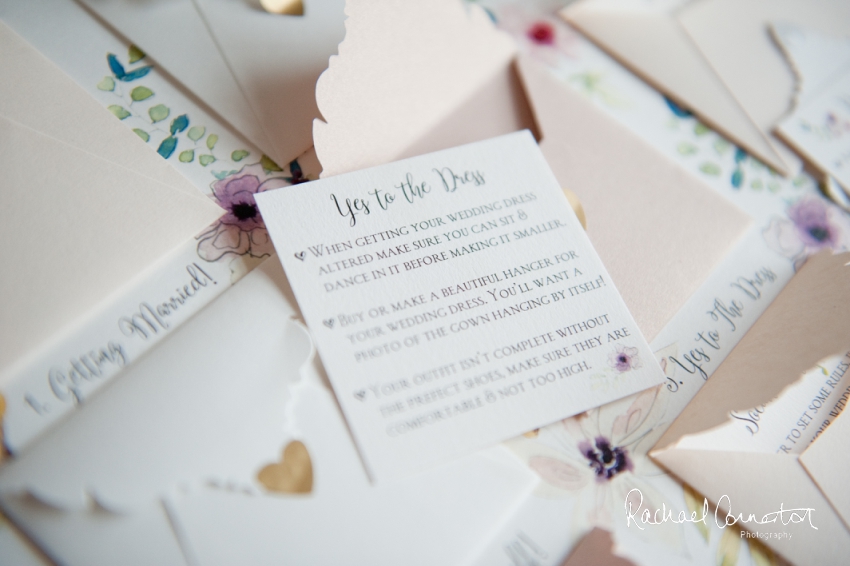 Professional colour photograph of Hummingbird cards' wedding stationery creative business shoot by Rachael Connerton Photography