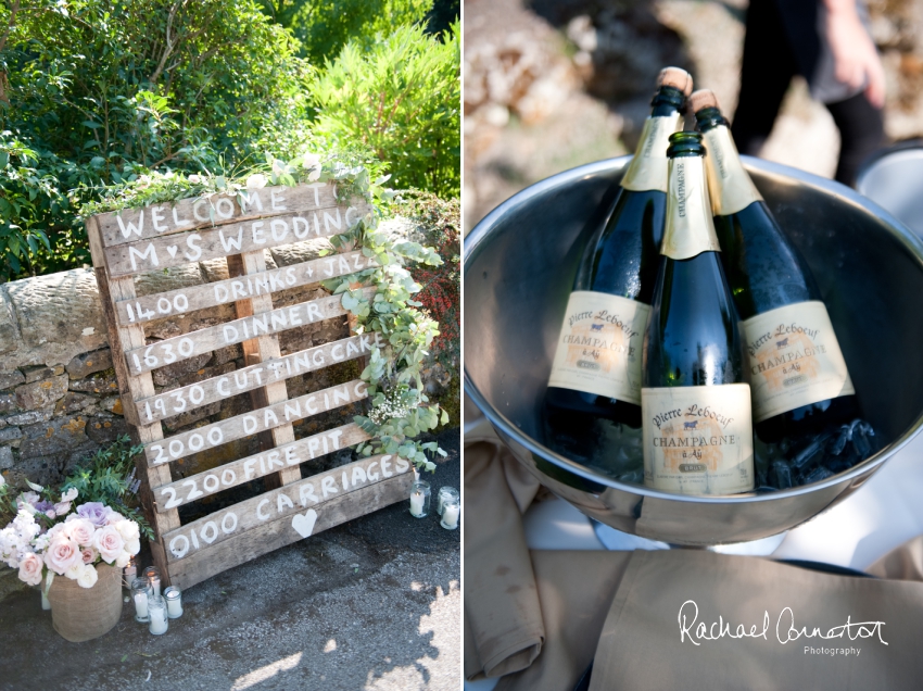 Professional colour photograph of Sarah and Matt's marquee wedding at Ashford on the Water by Rachael Connerton Photography