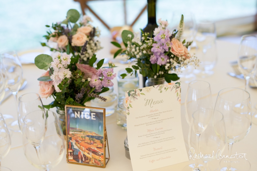 Professional colour photograph of Sarah and Matt's marquee wedding at Ashford on the Water by Rachael Connerton Photography