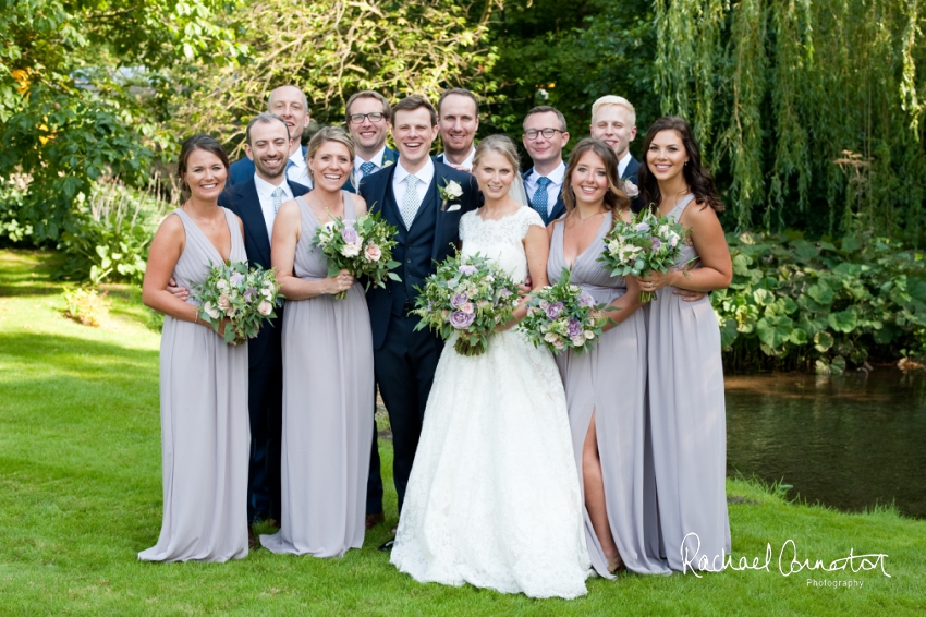 Professional colour photograph of Sarah and Matt's marquee wedding at Ashford on the Water by Rachael Connerton Photography