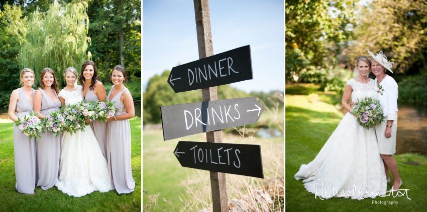 Professional colour photograph of Sarah and Matt's marquee wedding at Ashford on the Water by Rachael Connerton Photography