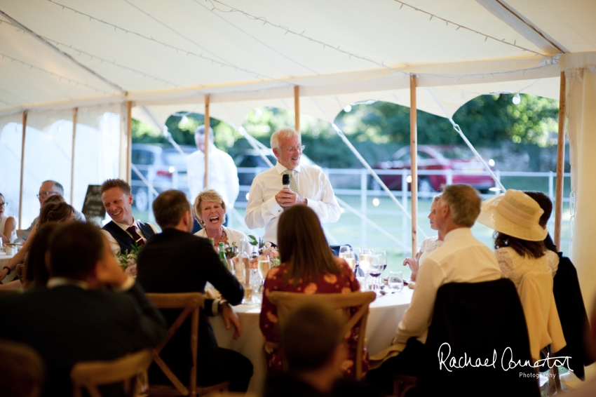 Professional colour photograph of Sarah and Matt's marquee wedding at Ashford on the Water by Rachael Connerton Photography