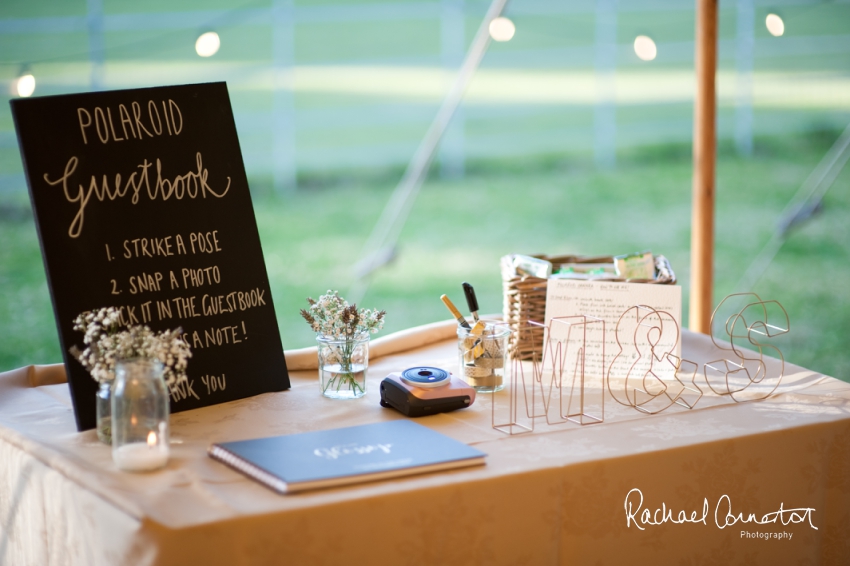 Professional colour photograph of Sarah and Matt's marquee wedding at Ashford on the Water by Rachael Connerton Photography