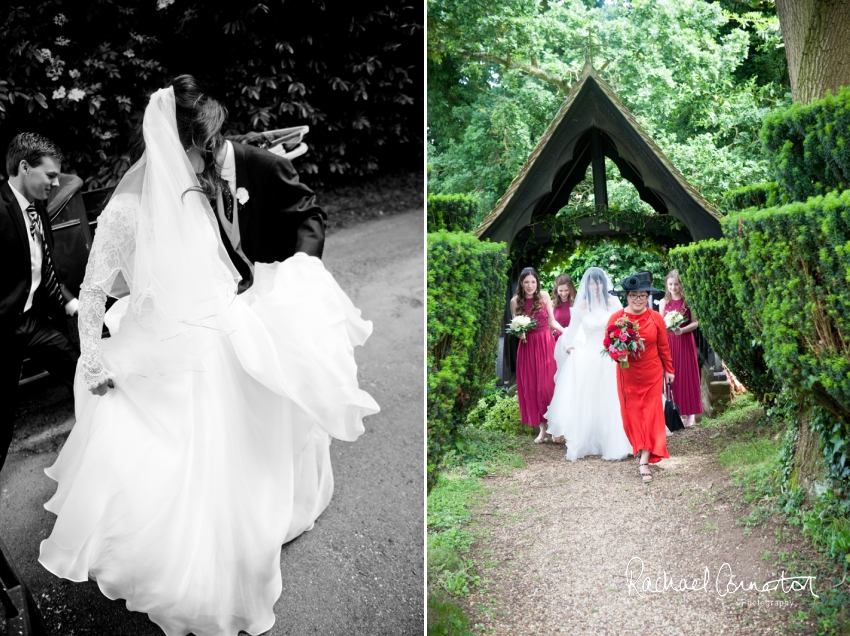 Professional colour photograph of Catherine and Henry's summer wedding at Hinwick Hall by Rachael Connerton Photography