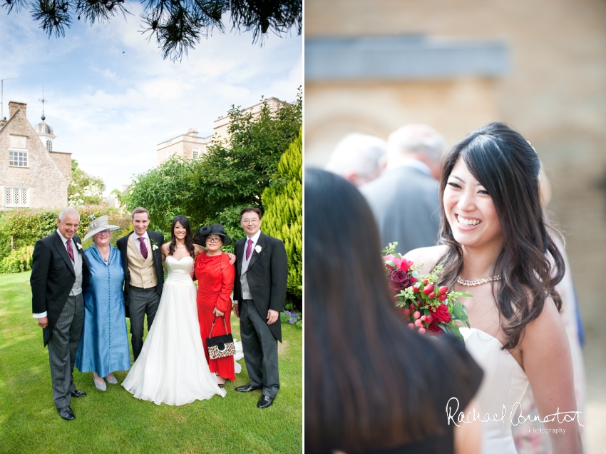 Professional colour photograph of Catherine and Henry's summer wedding at Hinwick Hall by Rachael Connerton Photography