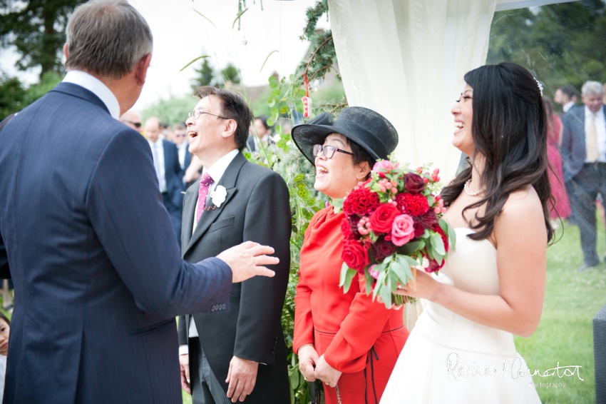 Professional colour photograph of Catherine and Henry's summer wedding at Hinwick Hall by Rachael Connerton Photography