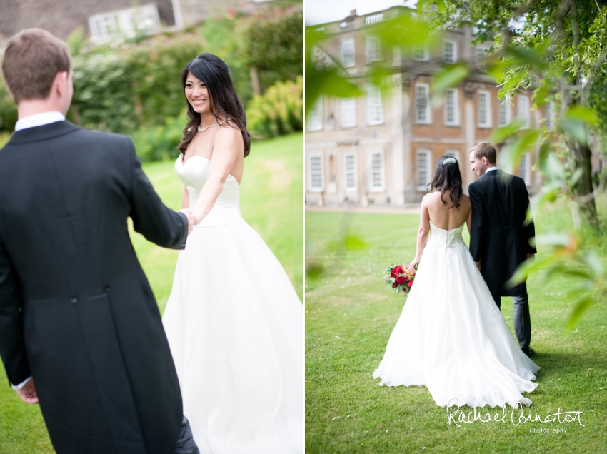 Professional colour photograph of Catherine and Henry's summer wedding at Hinwick Hall by Rachael Connerton Photography