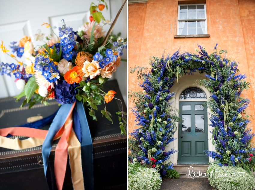 Professional colour photograph of Sophie and Richard's Summer wedding at Langar Hall by Rachael Connerton Photography