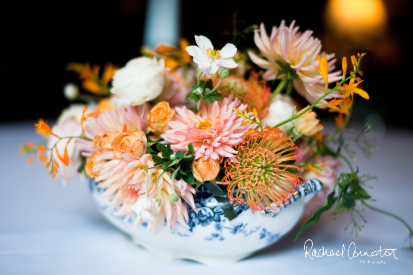 Professional colour photograph of Sophie and Richard's Summer wedding at Langar Hall by Rachael Connerton Photography