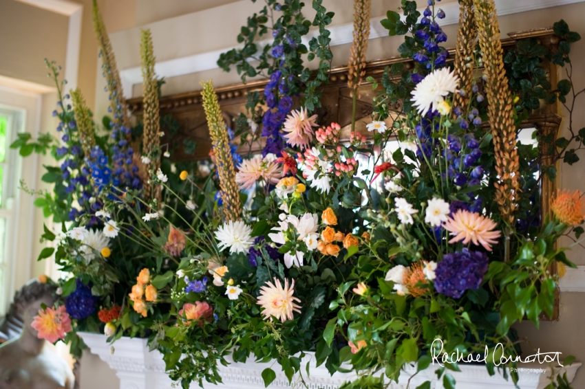 Professional colour photograph of Sophie and Richard's Summer wedding at Langar Hall by Rachael Connerton Photography