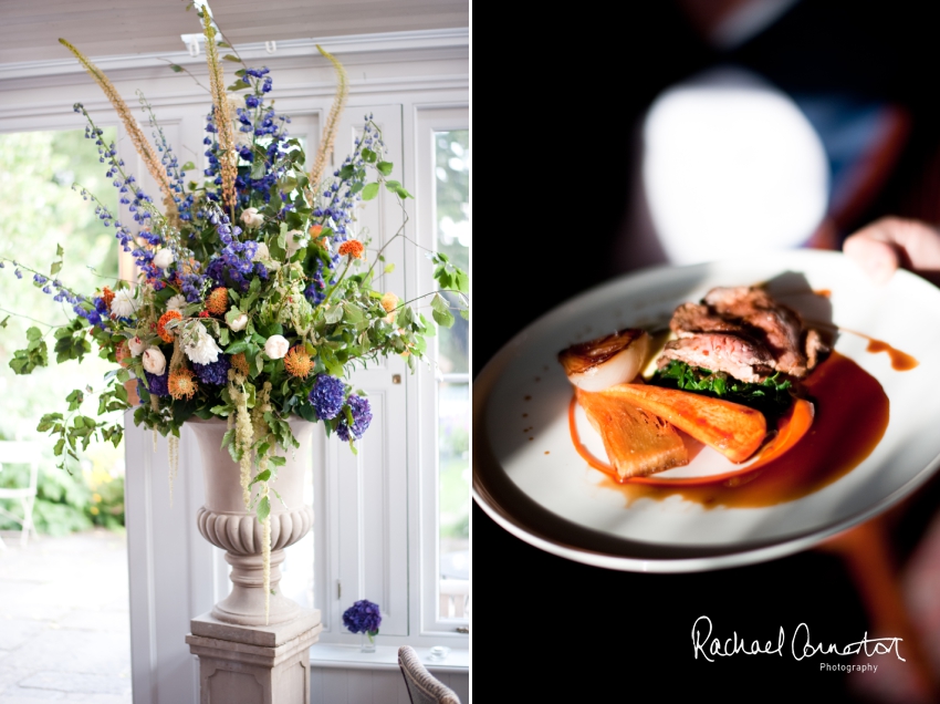 Professional colour photograph of Sophie and Richard's Summer wedding at Langar Hall by Rachael Connerton Photography