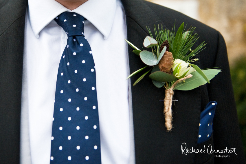 Professional colour photograph of Eloise and Will's winter wedding at Rushton Hall by Rachael Connerton Photography