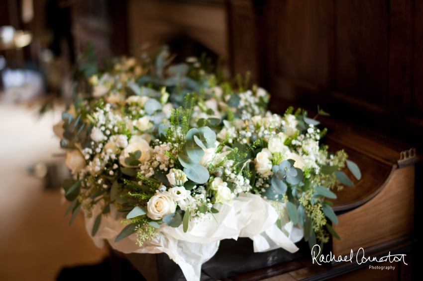 Professional colour photograph of Eloise and Will's winter wedding at Rushton Hall by Rachael Connerton Photography