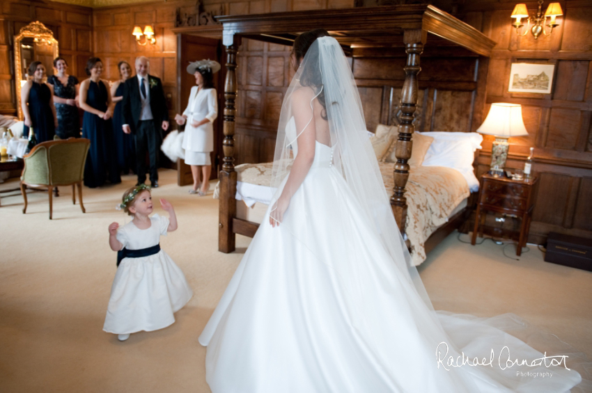 Professional colour photograph of Eloise and Will's winter wedding at Rushton Hall by Rachael Connerton Photography