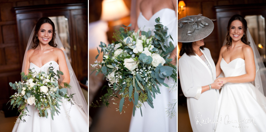 Professional colour photograph of Eloise and Will's winter wedding at Rushton Hall by Rachael Connerton Photography