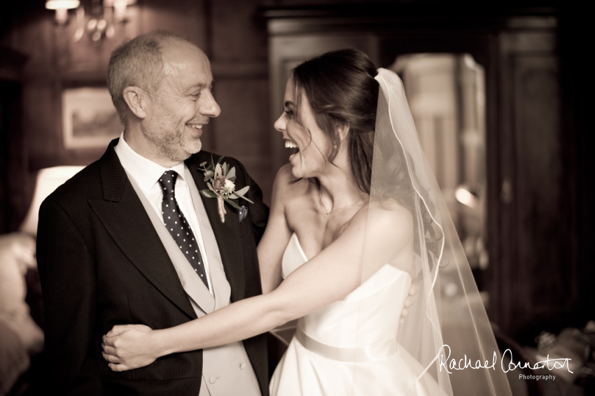 Professional colour photograph of Eloise and Will's winter wedding at Rushton Hall by Rachael Connerton Photography