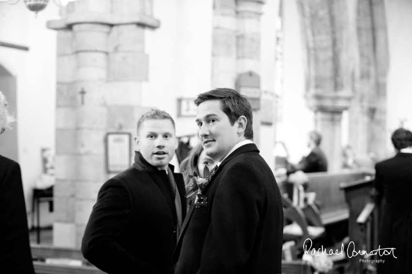 Professional colour photograph of Eloise and Will's winter wedding at Rushton Hall by Rachael Connerton Photography