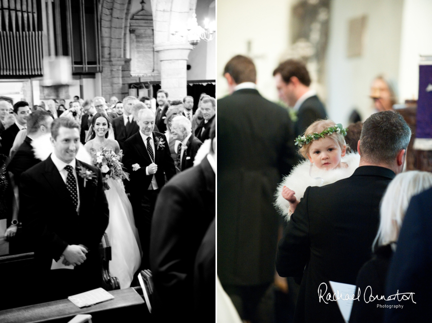 Professional colour photograph of Eloise and Will's winter wedding at Rushton Hall by Rachael Connerton Photography