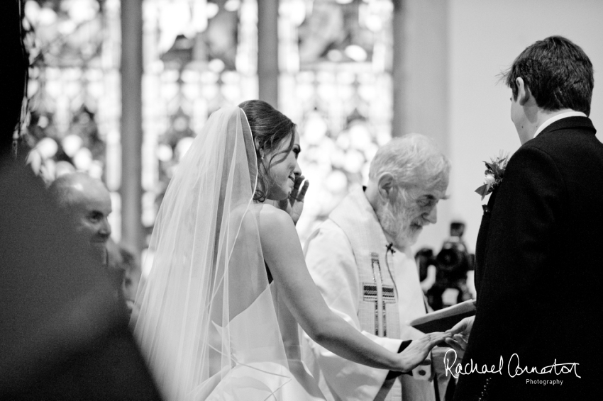 Professional colour photograph of Eloise and Will's winter wedding at Rushton Hall by Rachael Connerton Photography