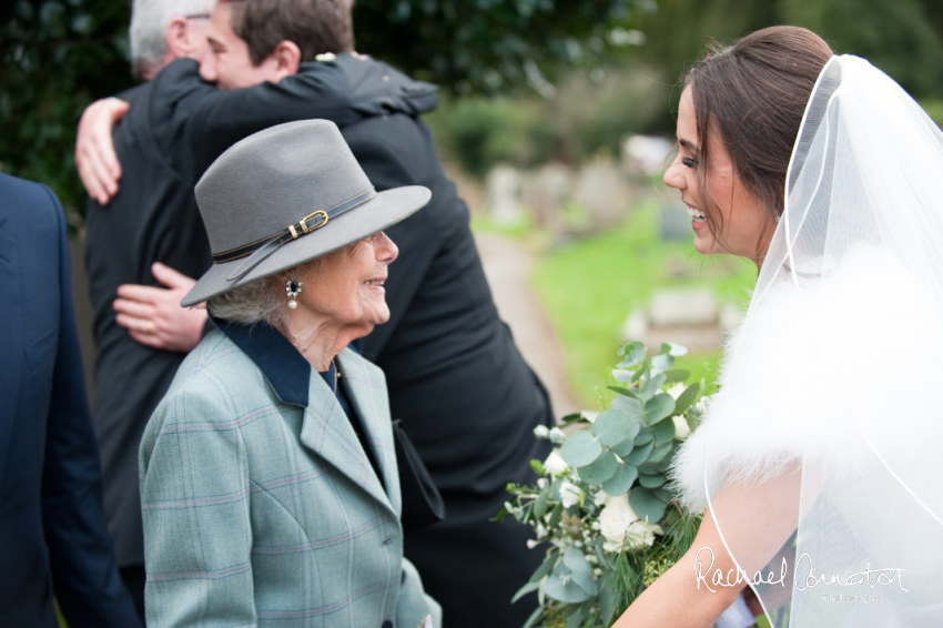 Professional colour photograph of Eloise and Will's winter wedding at Rushton Hall by Rachael Connerton Photography