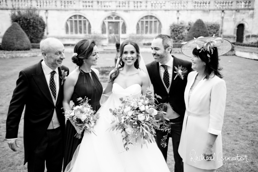 Professional colour photograph of Eloise and Will's winter wedding at Rushton Hall by Rachael Connerton Photography