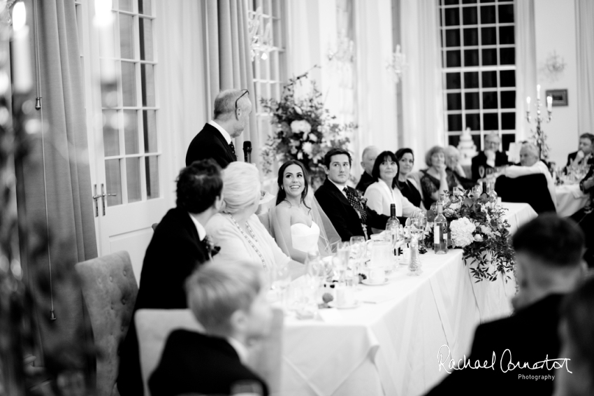 Professional colour photograph of Eloise and Will's winter wedding at Rushton Hall by Rachael Connerton Photography