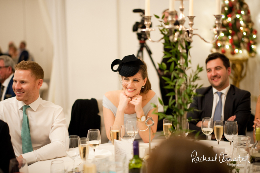 Professional colour photograph of Eloise and Will's winter wedding at Rushton Hall by Rachael Connerton Photography