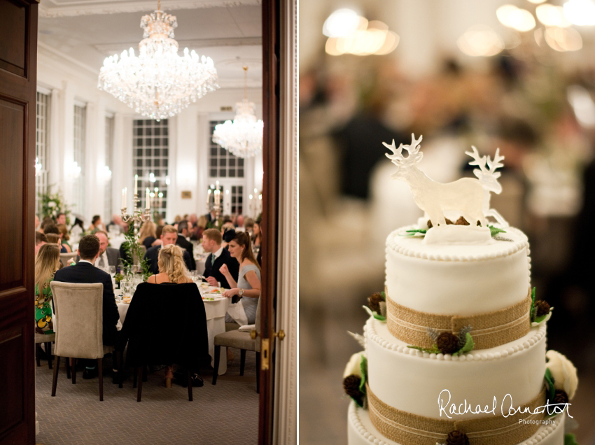 Professional colour photograph of Eloise and Will's winter wedding at Rushton Hall by Rachael Connerton Photography