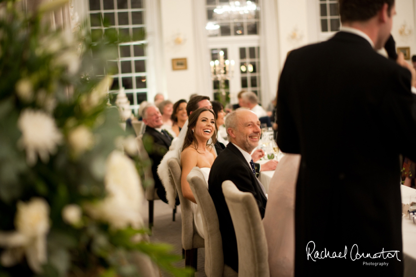 Professional colour photograph of Eloise and Will's winter wedding at Rushton Hall by Rachael Connerton Photography