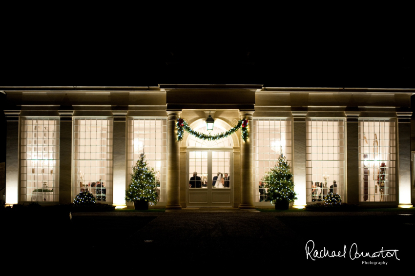 Professional colour photograph of Eloise and Will's winter wedding at Rushton Hall by Rachael Connerton Photography