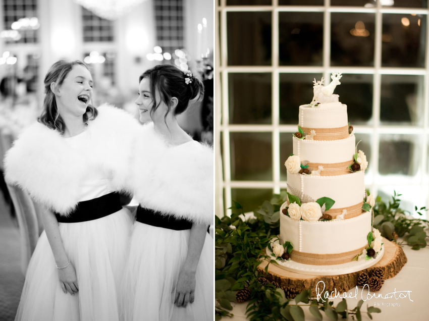 Professional colour photograph of Eloise and Will's winter wedding at Rushton Hall by Rachael Connerton Photography