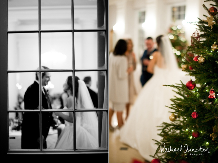 Professional colour photograph of Eloise and Will's winter wedding at Rushton Hall by Rachael Connerton Photography