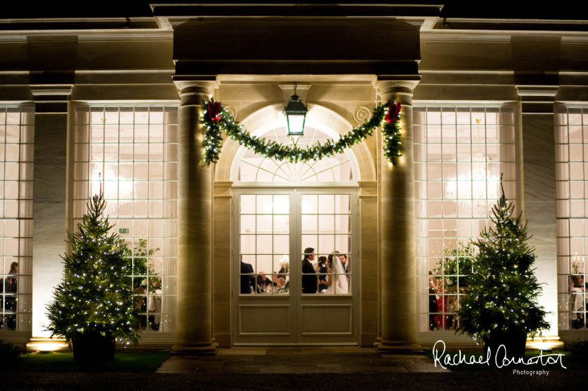 Professional colour photograph of Eloise and Will's winter wedding at Rushton Hall by Rachael Connerton Photography